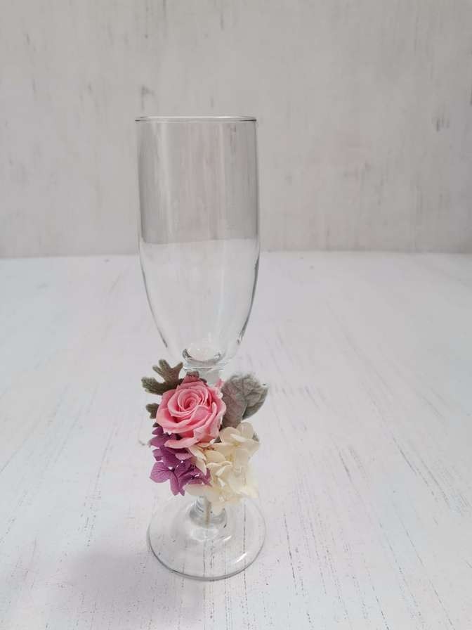 Copa con Decoración Floral
