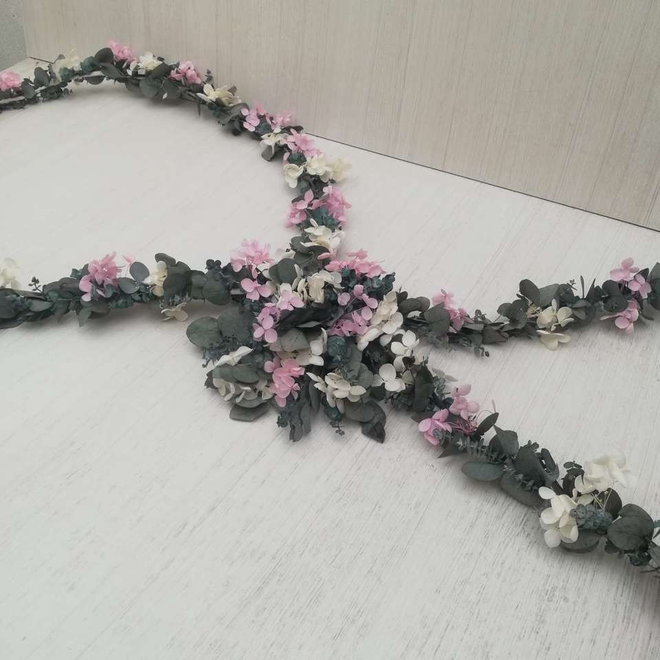 Lazo Nupcial · Mini Rosas y Eucalipto