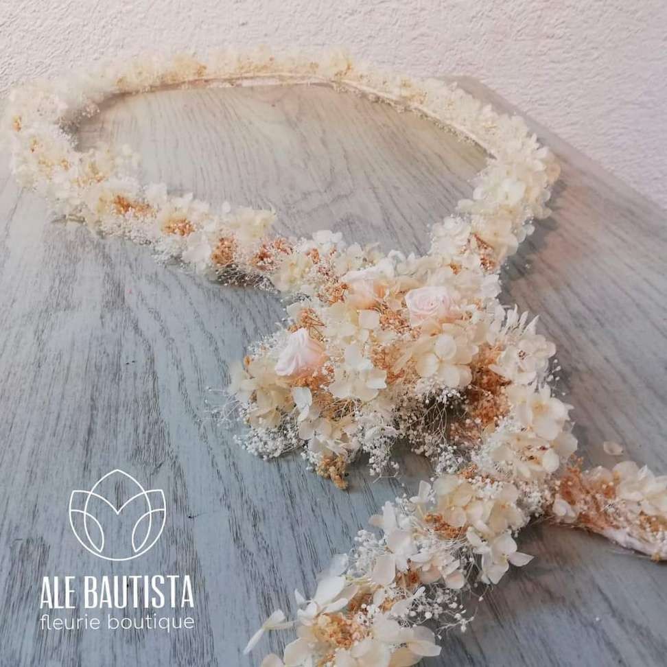 Lazo Nupcial · Mini Rosas y Hortensias